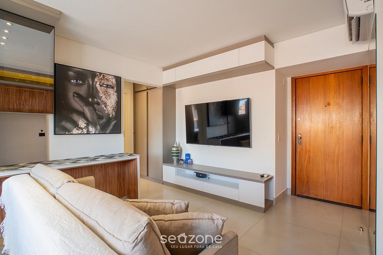 Apto Moderno c/ churrasq. em Jurerê IBI0401