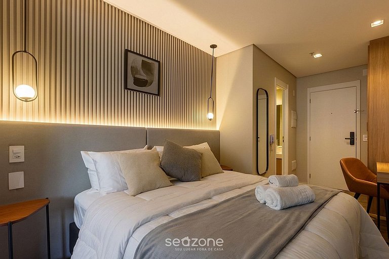 Studio en condo. en Bela Vista con gym HMJ0505