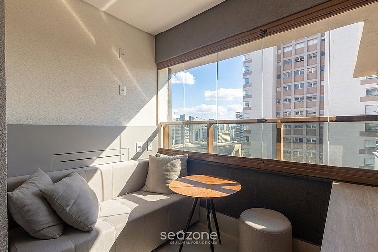 Studio en edif. con gym en Bela Vista HMJ0509