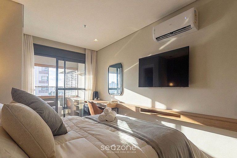 Studio en edif. con gym en Bela Vista HMJ0509