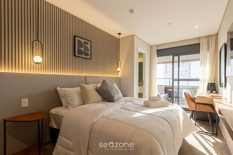 Studio em prédio c/ academia na Bela Vista HMJ0509