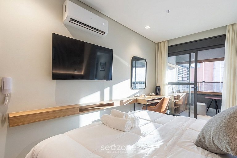 Studio en Cond. c/ Gimnasio en Bela Vista HMJ0602