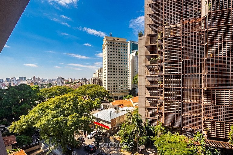 Studio en Cond. c/ Balcón en Bela Vista HMJ0606