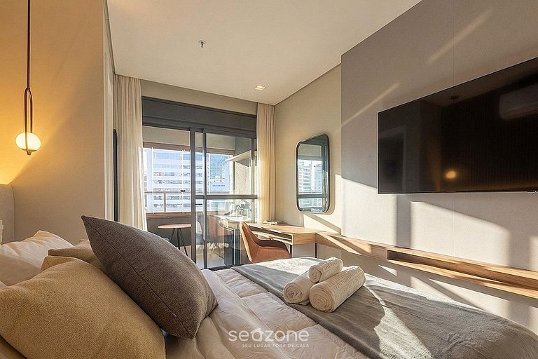 Estudio en Cond. c/ Gimnasio en Bela Vista HMJ0814