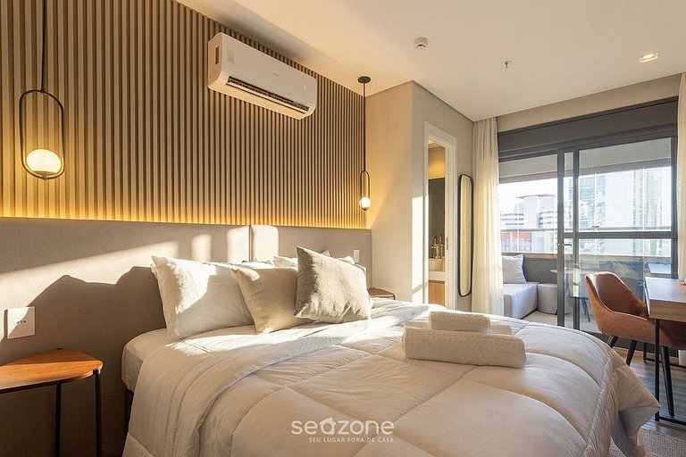 Estudio en Cond. c/ Gimnasio en Bela Vista HMJ0814