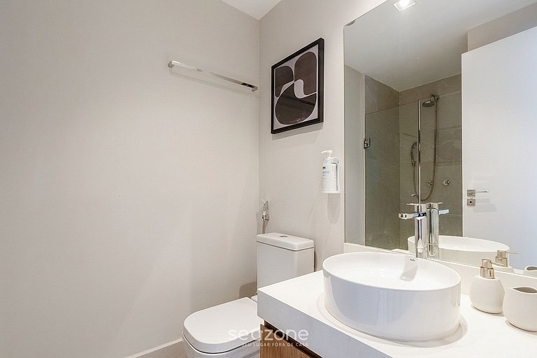 Studio em Cond. c/ Academia na Bela Vista HMJ0814