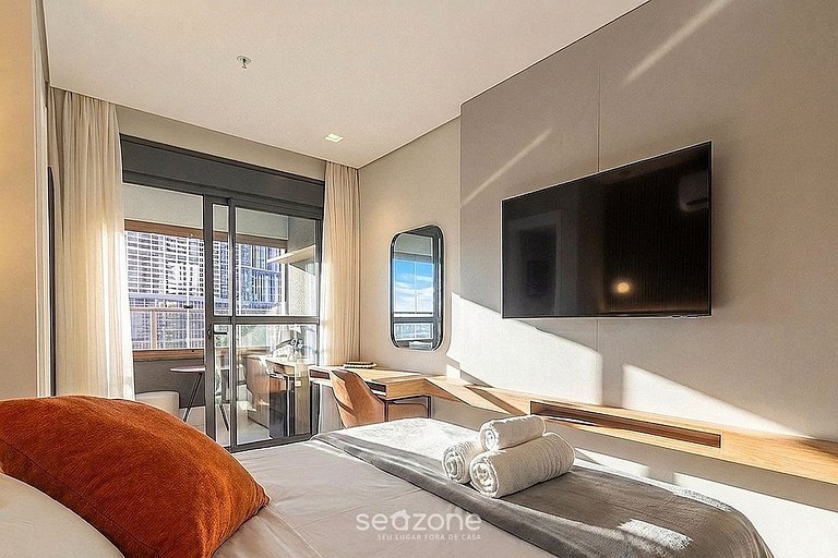 Estudio en Cond. c/ Balcón en Bela Vista HMJ0704