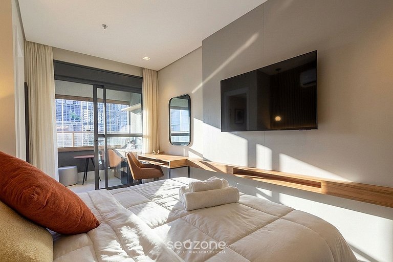 Studio en edif. c/ Balcón en Bela Vista HMJ0904