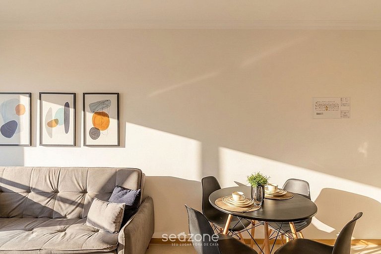 Apto en edificio en el Centro de Blumenau UNE1105