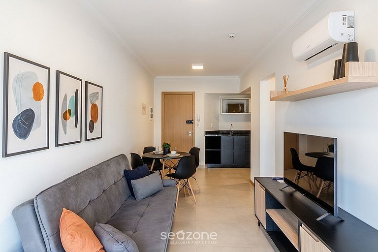 Apto en edificio en el Centro de Blumenau UNE1105