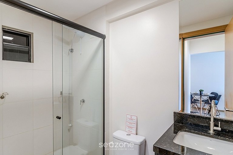 Apto en edificio en el Centro de Blumenau UNE1105