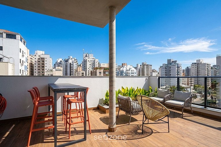 Moderno em prédio c/ garden no Centro PDK0002