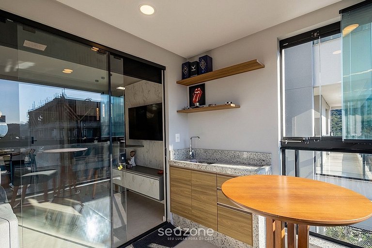 Apto en condo. c/ vista al Lago en Fazenda LMR0902