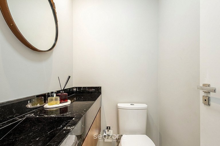 Apto em prédio c/ vista p/ Lago na Fazenda LMR0902