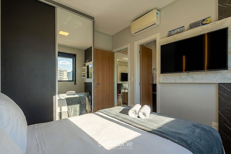 Apto en condo. c/ vista al Lago en Fazenda LMR0902