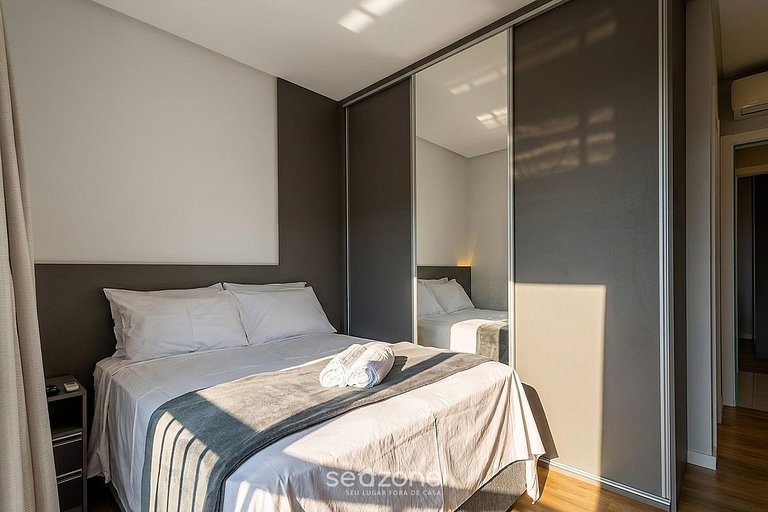 Apto en condo. c/ vista al Lago en Fazenda LMR0902