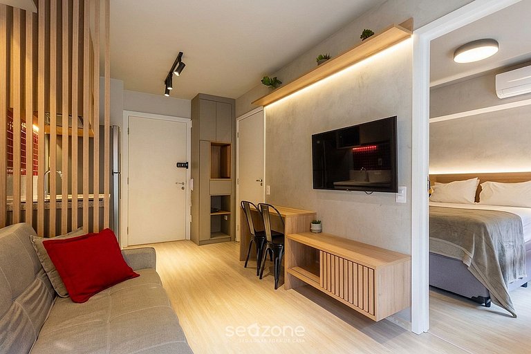 Apto en edif. c/ balcón a 550m del Metro MOV0213