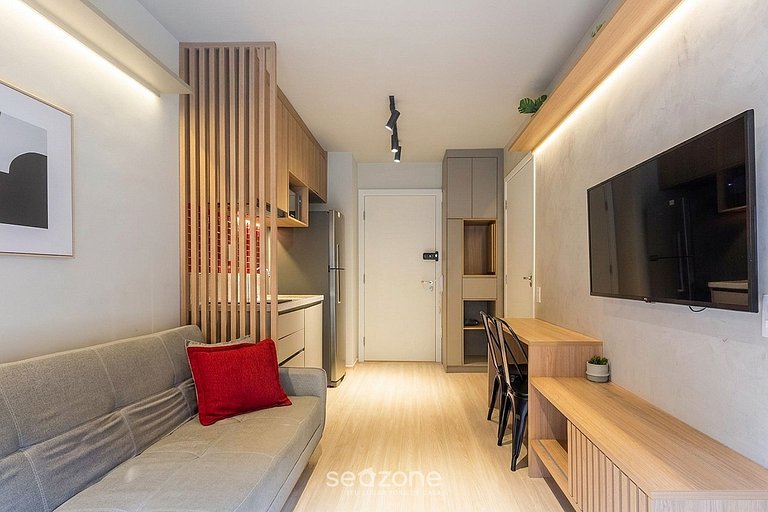 Apto en edif. c/ balcón a 550m del Metro MOV0213