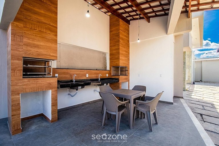 Apto em Cond. c/ Piscina e Vista Mar ALM0009