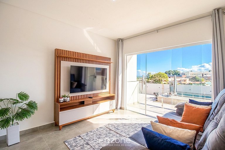 Apto en Cond. con Piscina y Vista al Mar ALM0009