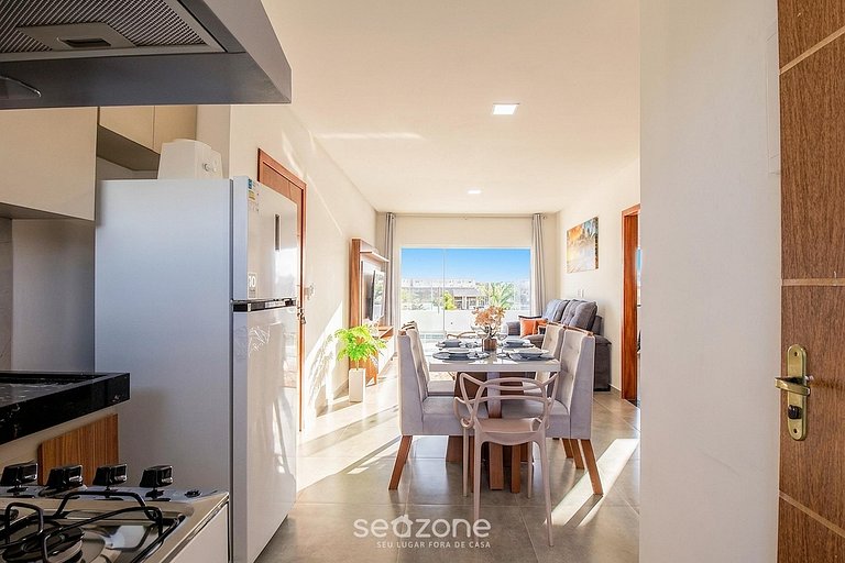 Apto em Cond. c/ Piscina e Vista Mar ALM0009