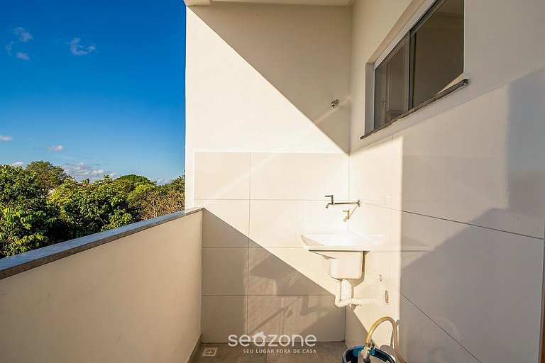 Apto em Cond. c/ Piscina e Vista Mar ALM0009