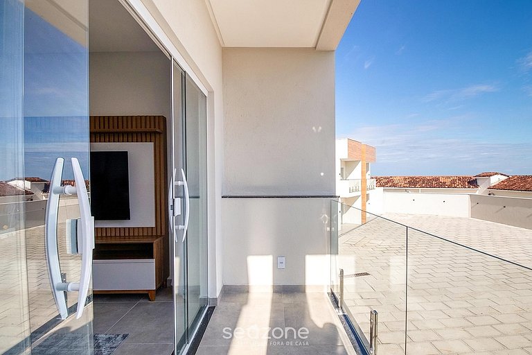 Apto em Cond. c/ Piscina e Vista Mar ALM0009