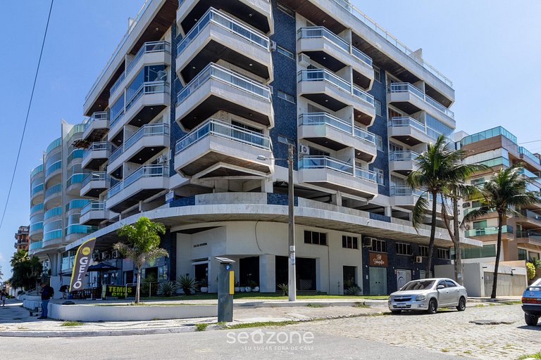 Apto em Cond. c/ Piscina e Vista Mar Braga SRB0101