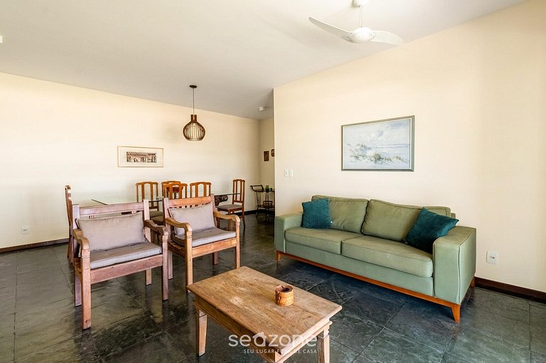 Apto en Cond. c/ Piscina y Vista Mar Braga SRB0101