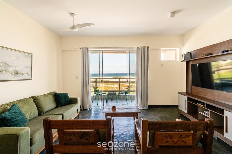 Apto em Cond. c/ Piscina e Vista Mar Braga SRB0101