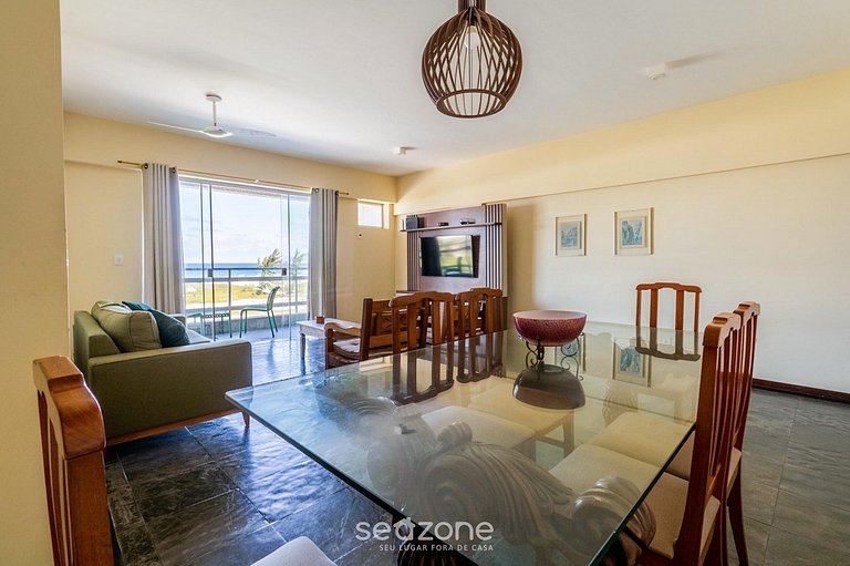 Apto em Cond. c/ Piscina e Vista Mar Braga SRB0101