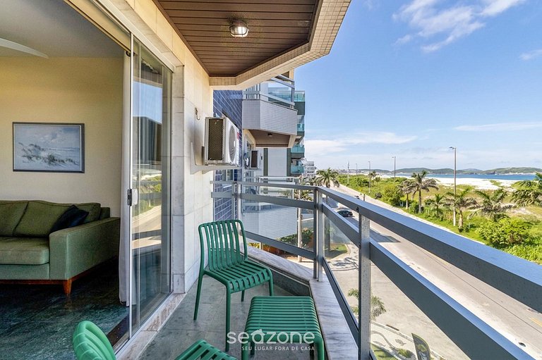 Apto en Cond. c/ Piscina y Vista Mar Braga SRB0101