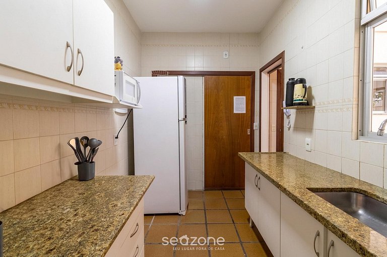 Apto en Cond. c/ Piscina y Vista Mar Braga SRB0101