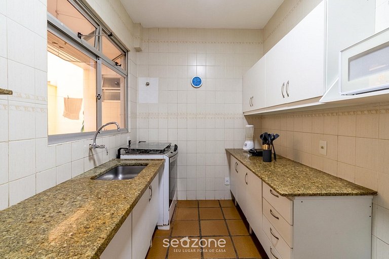 Apto en Cond. c/ Piscina y Vista Mar Braga SRB0101