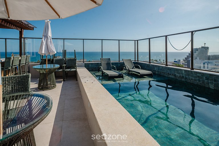 Estudio en cond. c/ piscina a 290m del mar HOA0704