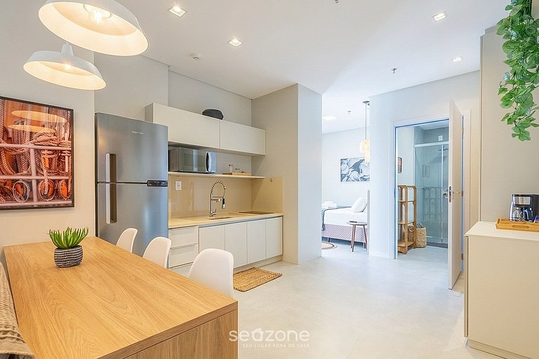 Studio em Cond. c/ Piscina Centro Itapema FFS0606