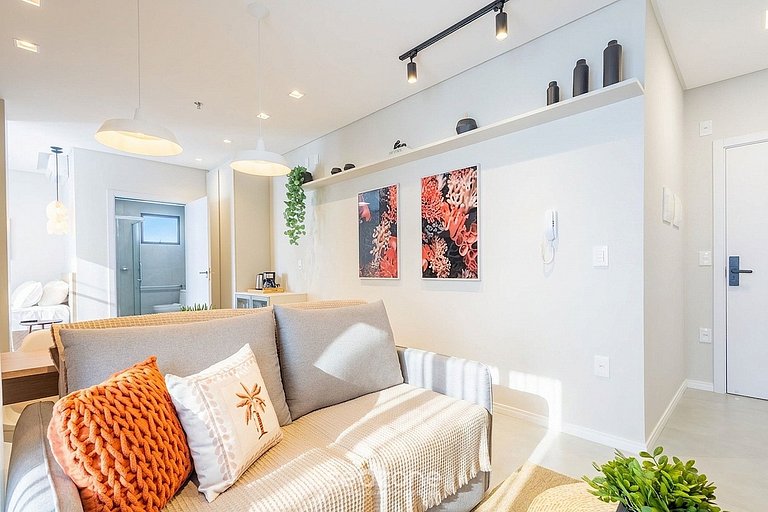 Studio em Cond. c/ Piscina Centro Itapema FFS0606