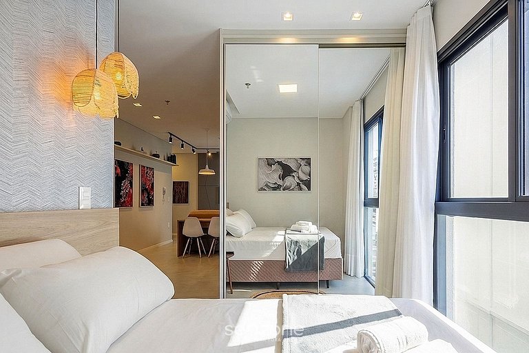 Studio em Cond. c/ Piscina Centro Itapema FFS0606