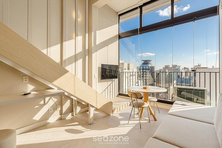 Studio em cond. c/ piscina a 300m do Metrô UOY1605