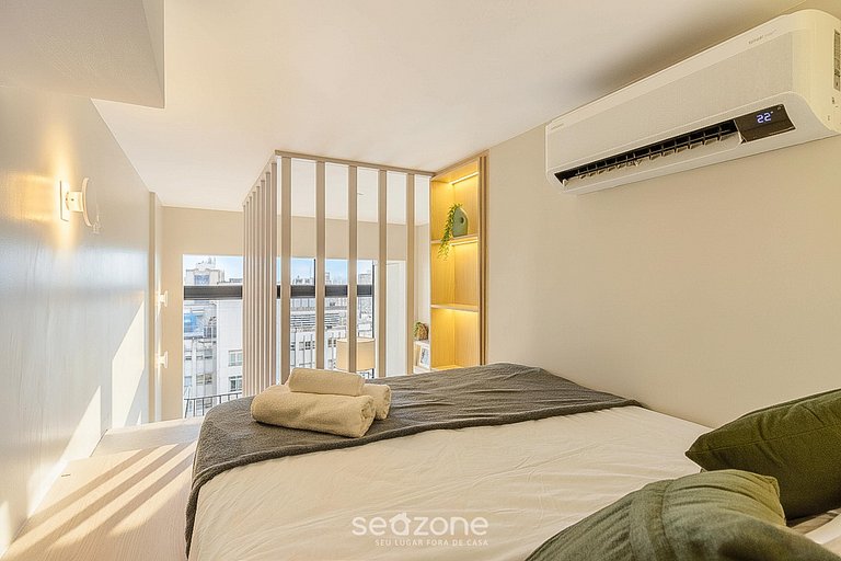 Studio em cond. c/ piscina a 300m do Metrô UOY1605