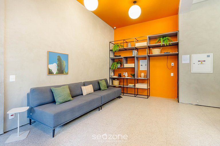 Studio em cond. c/ piscina a 300m do Metrô UOY1605