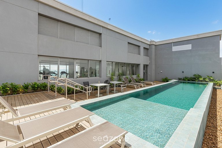 Studio em cond. c/ piscina a 300m do Metrô UOY1605