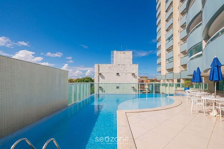 Apto em cond. c/ Piscina Vista Mar Ondina OON0607