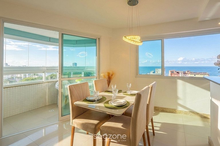 Apto en Cond. c/ Piscina Vista Mar Ondina OON0607