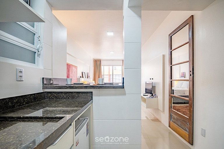 Studio em prédio no Centro c/ Vista DIL0103