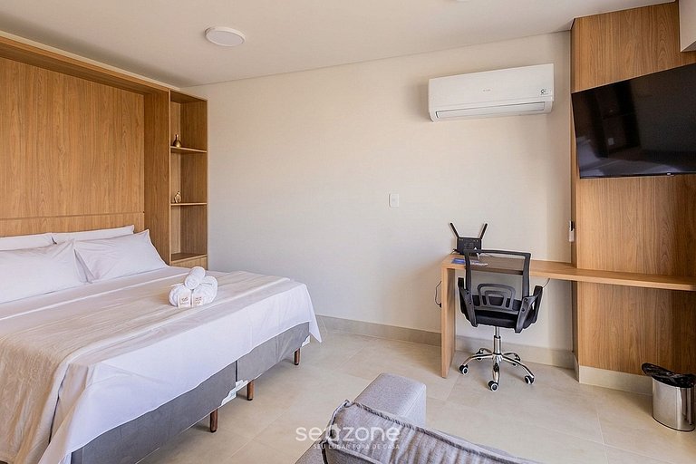 Studio em Cond. c/ Academia no Centro MSU0301