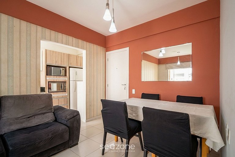 Apto c/ Ar Cond. a 550m da Praia BVR0102