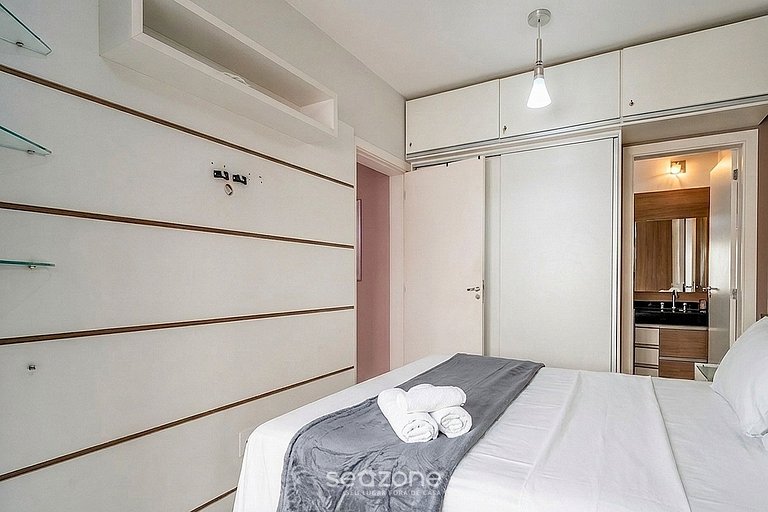 Apto c/ A/C a 550m de Playa BVR0102