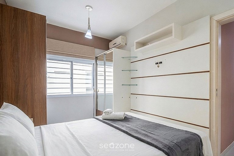 Apto c/ Ar Cond. a 550m da Praia BVR0102