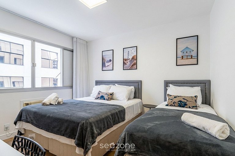 Apto c/ Aire Acond. en el Centro de Floripa BMC0508